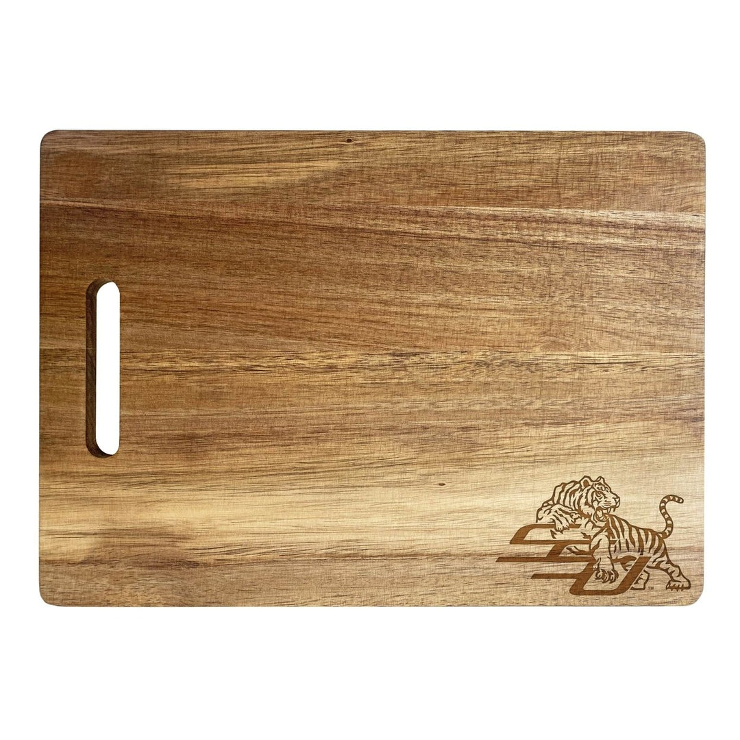Savannah State University Engraved Wooden Cutting Board 10" x 14" Acacia Wood Image 1