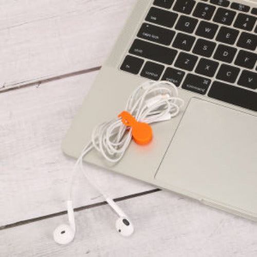 4Packs Magnetic Cable Clips Magnet Earphone Wrap Cord Organizer Holder Soft Silicond for Headphones USB Cable Bookmark Image 2