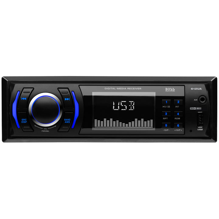 BOSS Audio Systems 612UA Car Stereo No DVDUSBAUX InAM/FM Radio Receiver Image 1