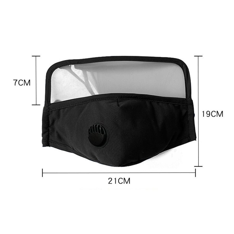 6-Pack Cotton Face Mask with Eye Shield and Carbon Filters Image 1