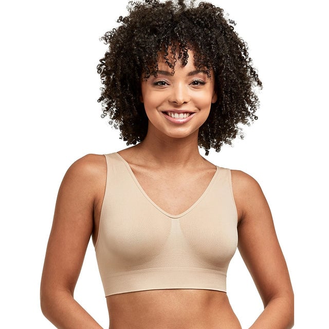 Hanes Get Cozy Pullover ComfortFlex Wirefree Bra 2-Pack Unlined 4-Way Stretch Image 1