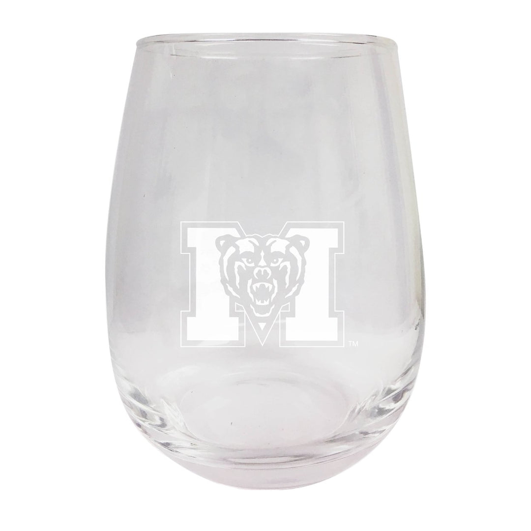 Mercer University NCAA 15 oz Laser-Engraved Stemless Wine Glass - Perfect for Alumni and Fans Image 1