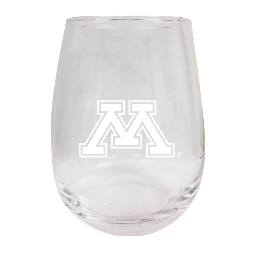 Minnesota Gophers NCAA 15 oz Laser-Engraved Stemless Wine Glass - Perfect for Alumni and Fans Image 1