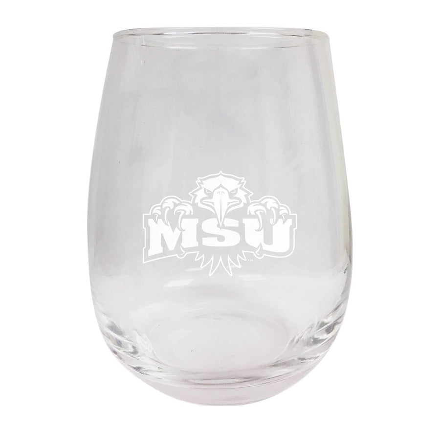 Morehead State University NCAA 15 oz Laser-Engraved Stemless Wine Glass - Perfect for Alumni and Fans Image 1