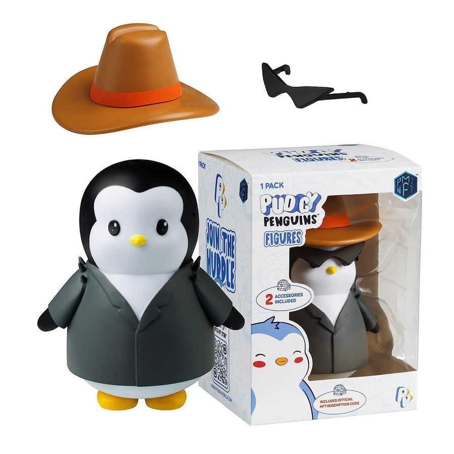 Pudgy Penguins Cowboy Figure Customize Outfits Adoption NFT 16.5cm PVC Collectible Image 1