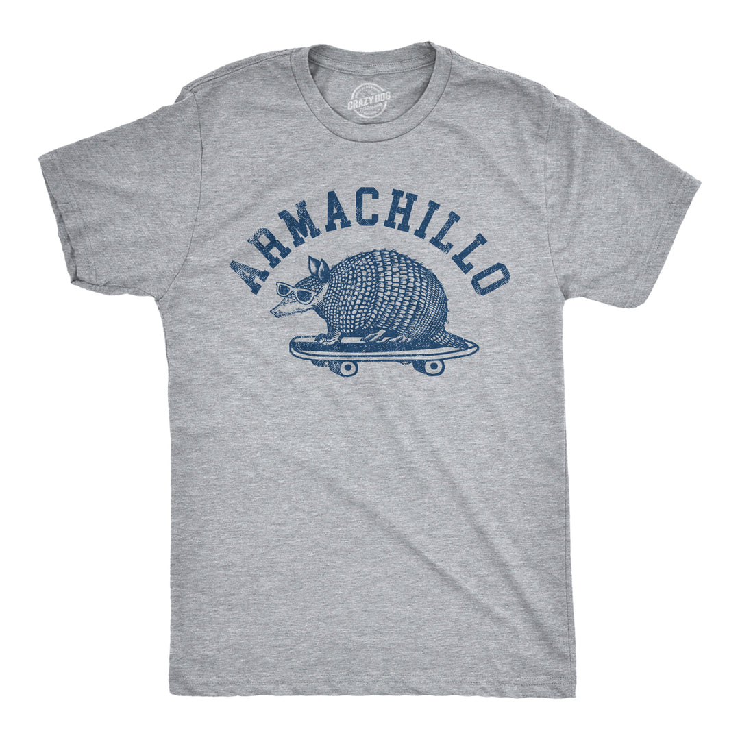 Mens Armachillo T Shirt Funny Cool Chilling Armadillo Joke Tee For Guys Image 1