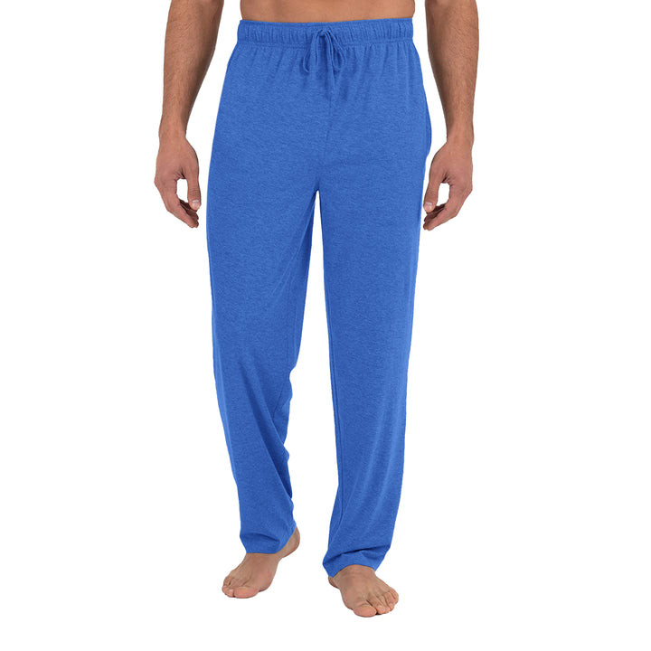 3-Pack Mens Solid Sleep Pajama Pants with Drawstring Jersey Knit Soft Straight-Fit Lounge Trousers Image 10