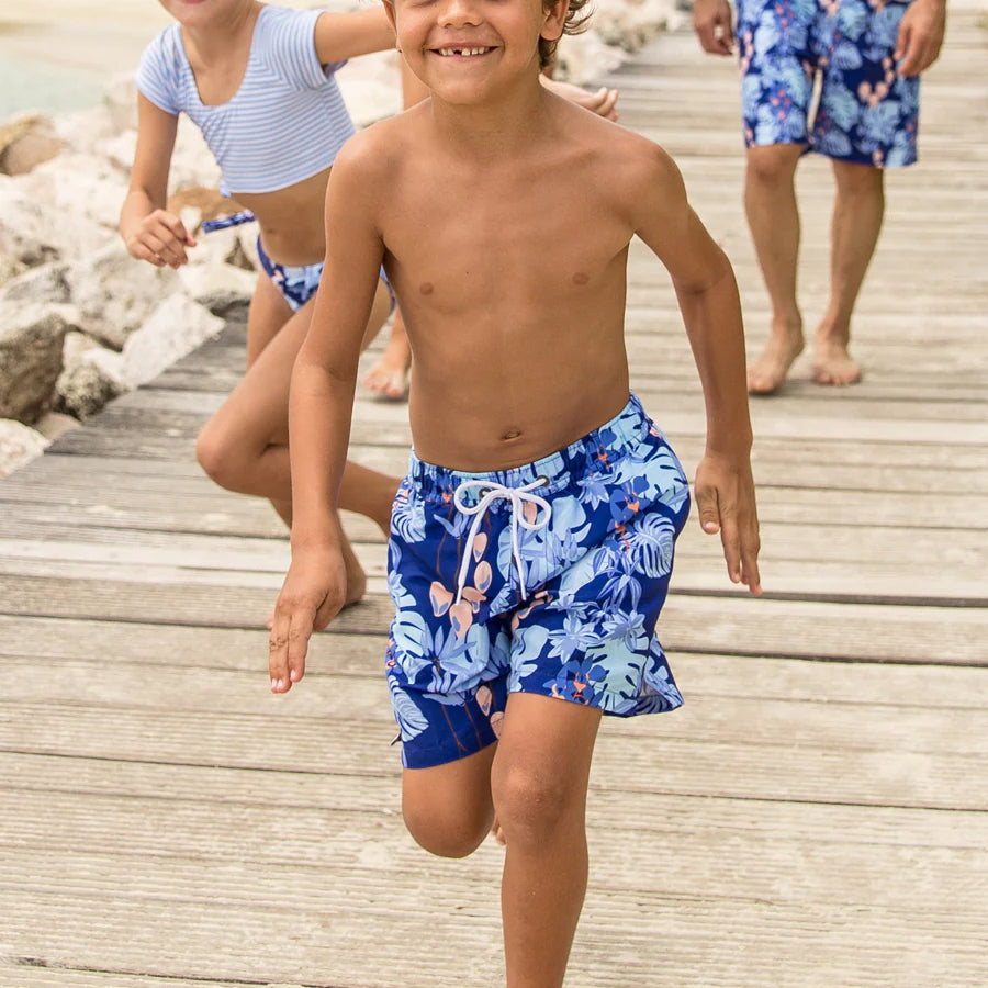 4-Pack Boys Beach Summer Swim Trunk Shorts Printed Bathing Quick Dry UPF 50+ Comfy Swimsuit Image 2
