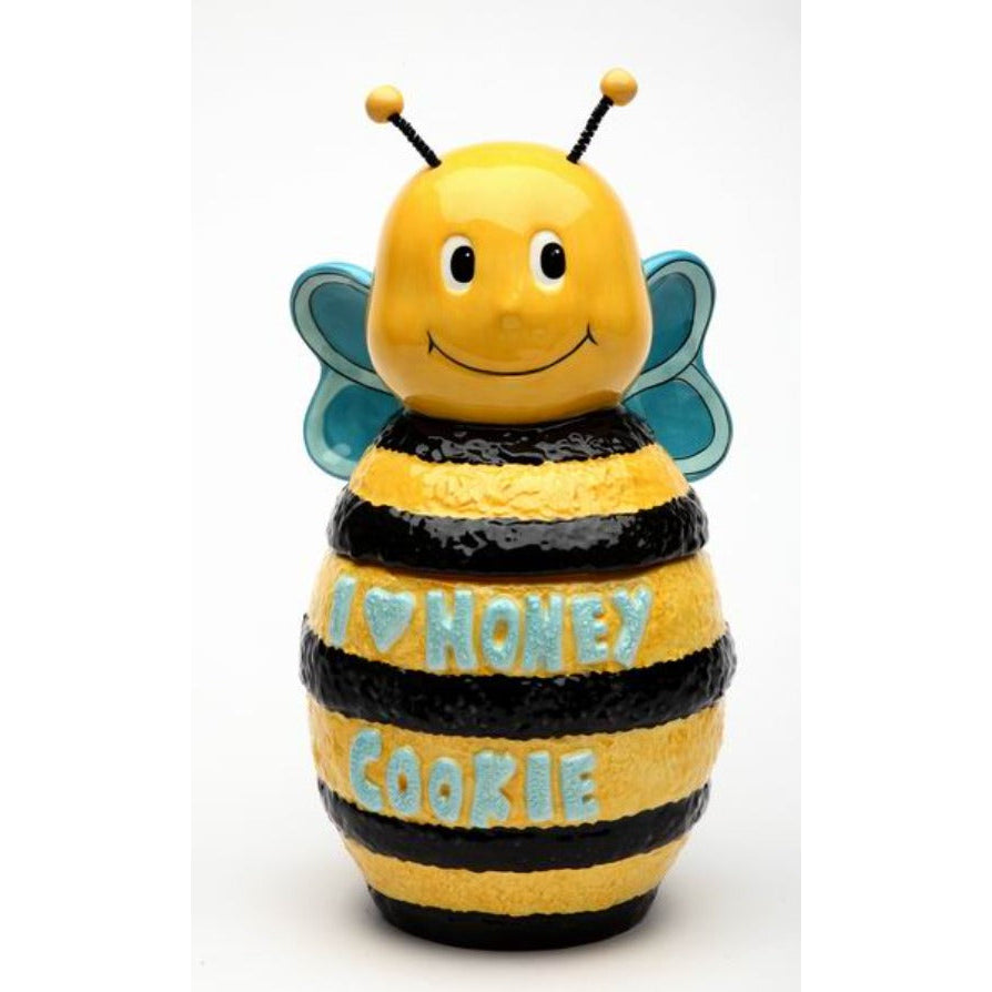 Hand Painted Ceramic Bumblebee Cookie Jar 10in Image 3