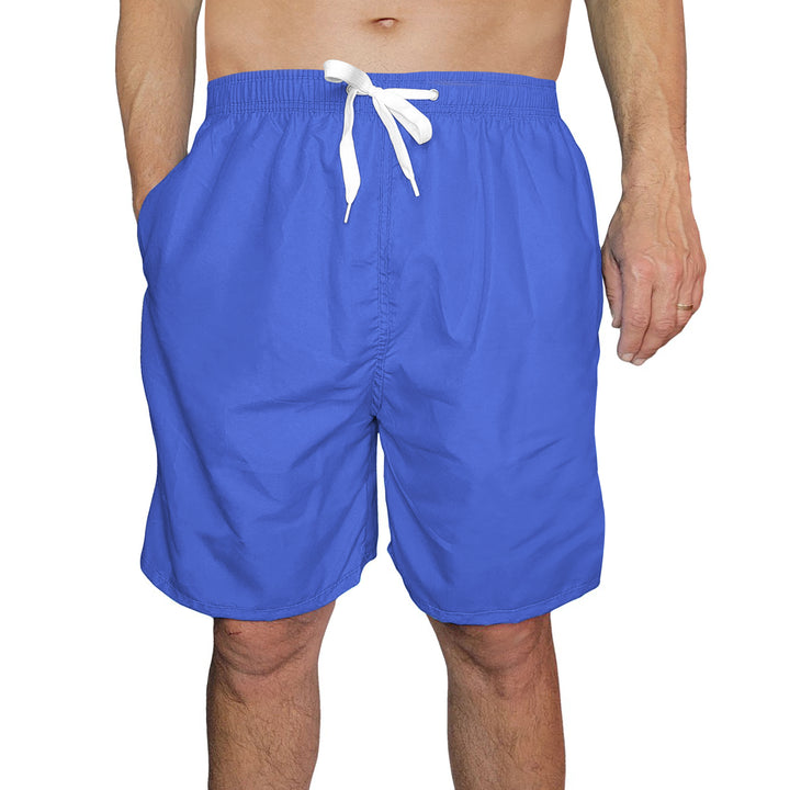 5-Pack Mens Quick Dry Swim Trunks with Pockets Solid Bathing Beachwear Flex Board Shorts Image 8