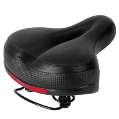 Bike Seat Water Resistant Comfortable Bicycle Padded Saddle Wear Resistant Hollow Leather Seat Cushion Image 4