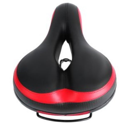 Bike Seat Water Resistant Comfortable Bicycle Padded Saddle Wear Resistant Hollow Leather Seat Cushion Image 6