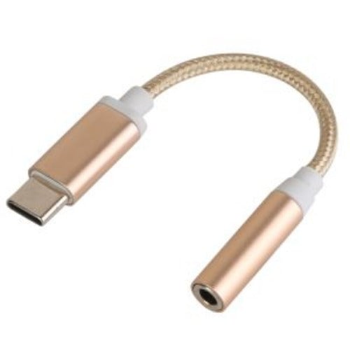 USB C Type C Adapter Port to 3.5mm Aux Audio Jack Image 1