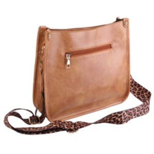 Women Fashion Leather Crossbody Bag Shoulder Bag Casual Handbag with Flexible Wearing Styles Adjustable Guitar Strap Image 10