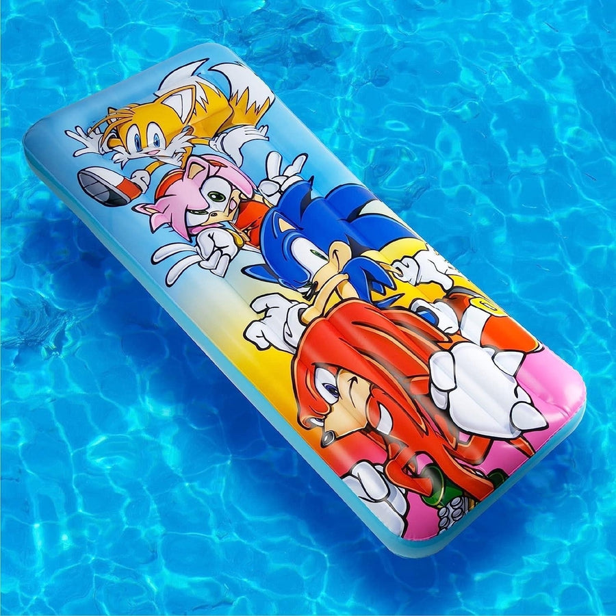 Sonic The Hedgehog Inflatable Pool Float 67" Licensed Game Character Mighty Mojo Image 1