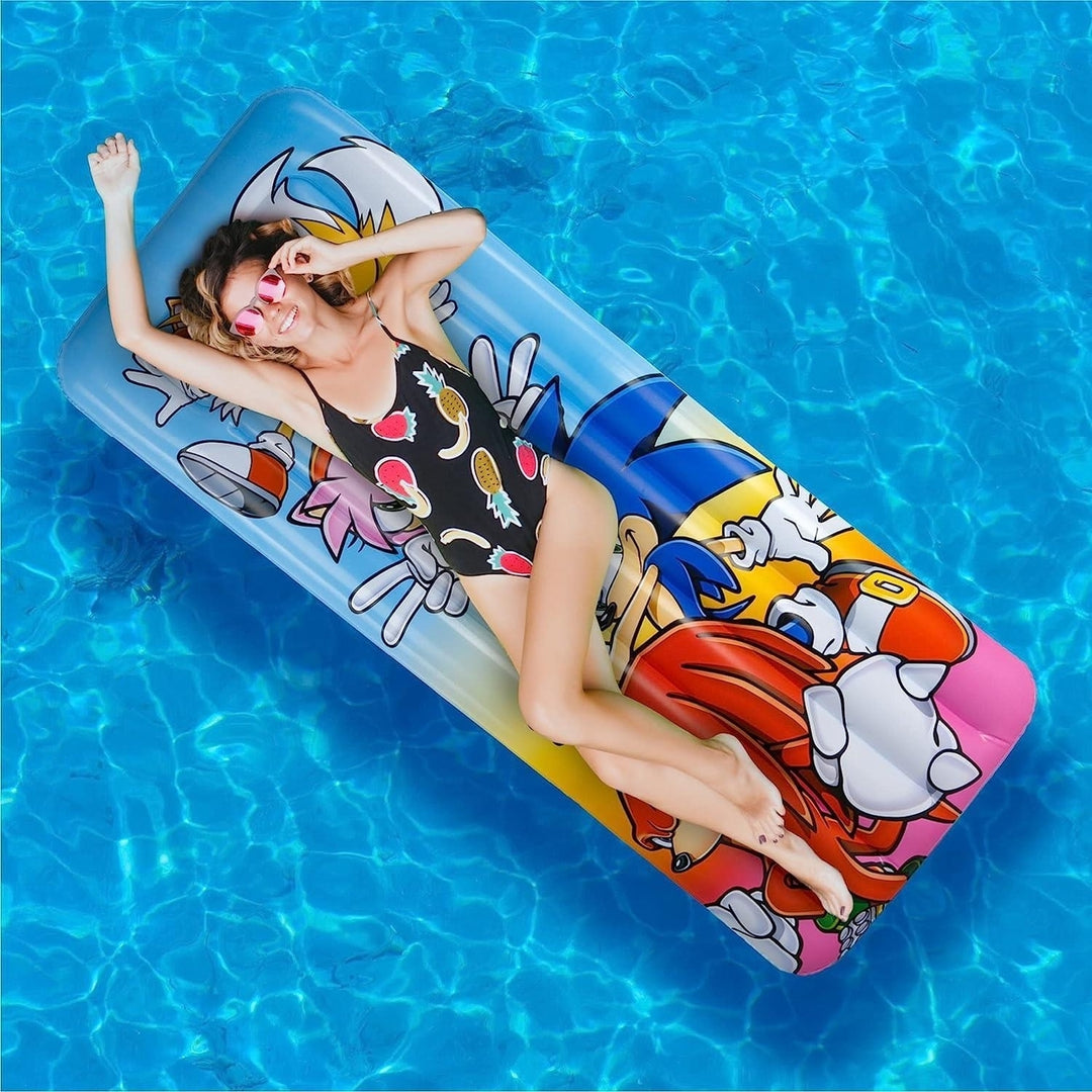 Sonic The Hedgehog Inflatable Pool Float 67" Licensed Game Character Mighty Mojo Image 3