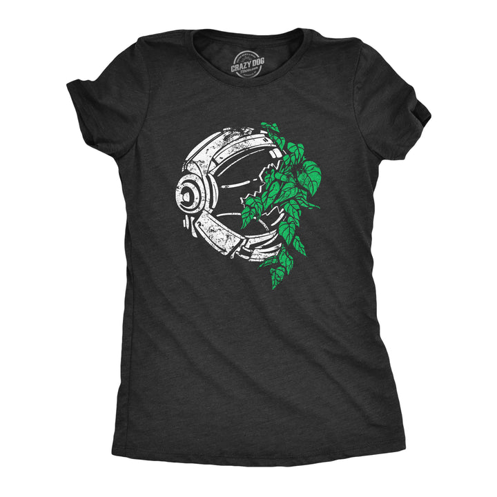 Womens Plant Astronaut T Shirt Funny Cool Space Explorer Nature Lover Tee For Ladies Image 1
