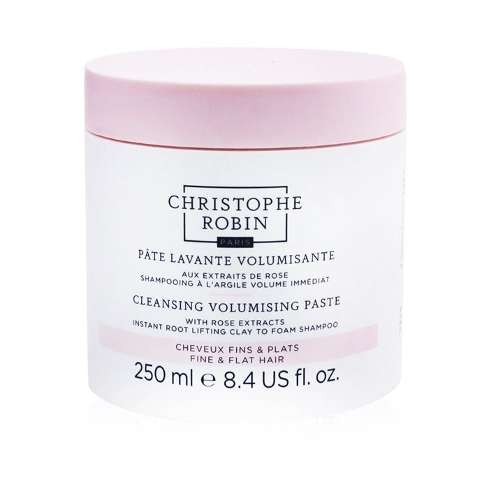 Christophe Robin Cleansing Volumising Paste with Rose Extracts (Instant Root Lifting Clay to Foam Shampoo) - Fine & Flat Image 1