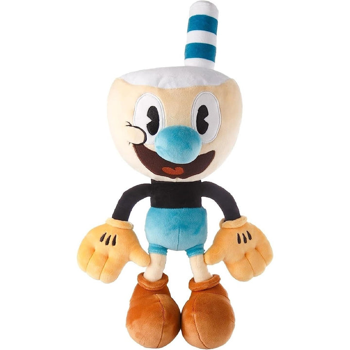 The Cuphead Show Mugman Plush Doll 15" Animated Series Character Soft Toy Mighty Mojo Image 2