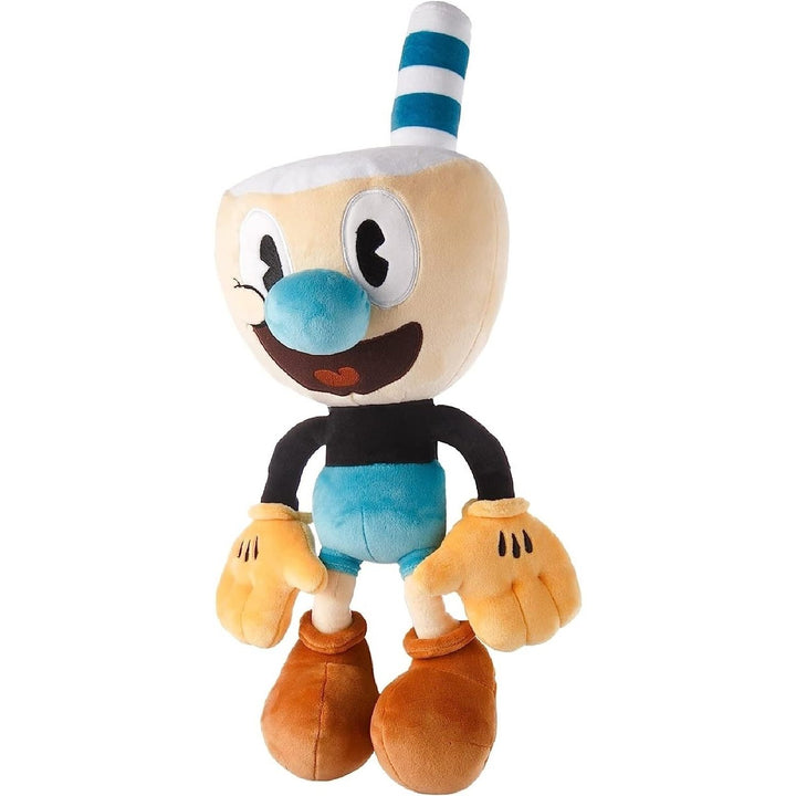 The Cuphead Show Mugman Plush Doll 15" Animated Series Character Soft Toy Mighty Mojo Image 3