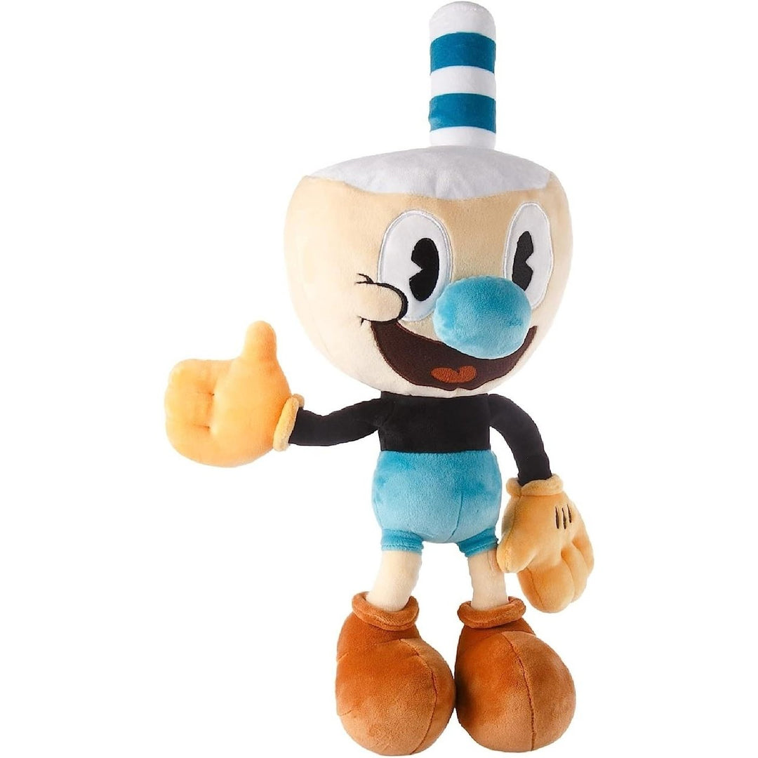 The Cuphead Show Mugman Plush Doll 15" Animated Series Character Soft Toy Mighty Mojo Image 4