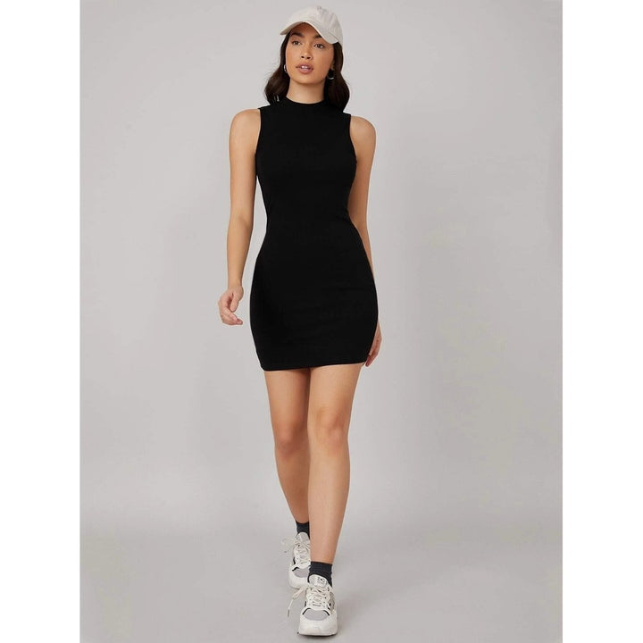 BASICS Mock-Neck Bodycon Dress Image 8