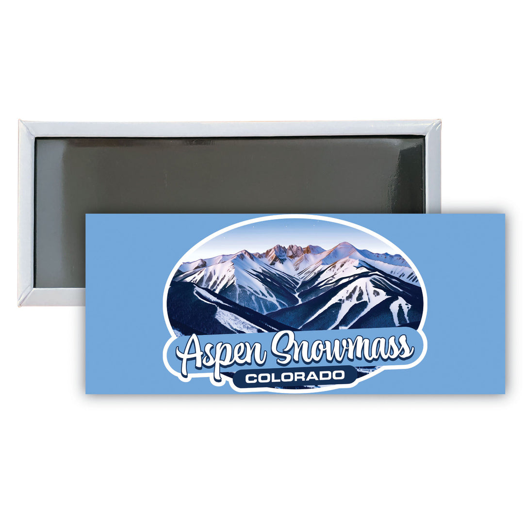Aspen Snowmass Colorado A Souvenir Durable and Vibrant Decor Fridge Magnet 4.75 x 2 Inch Image 1