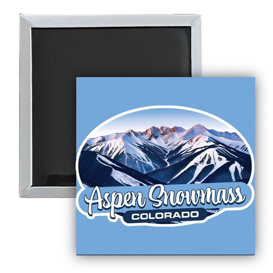 Aspen Snowmass Colorado A Souvenir 2.5 x 2.5-Inch Durable and Vibrant Decor Fridge Magnet Image 1