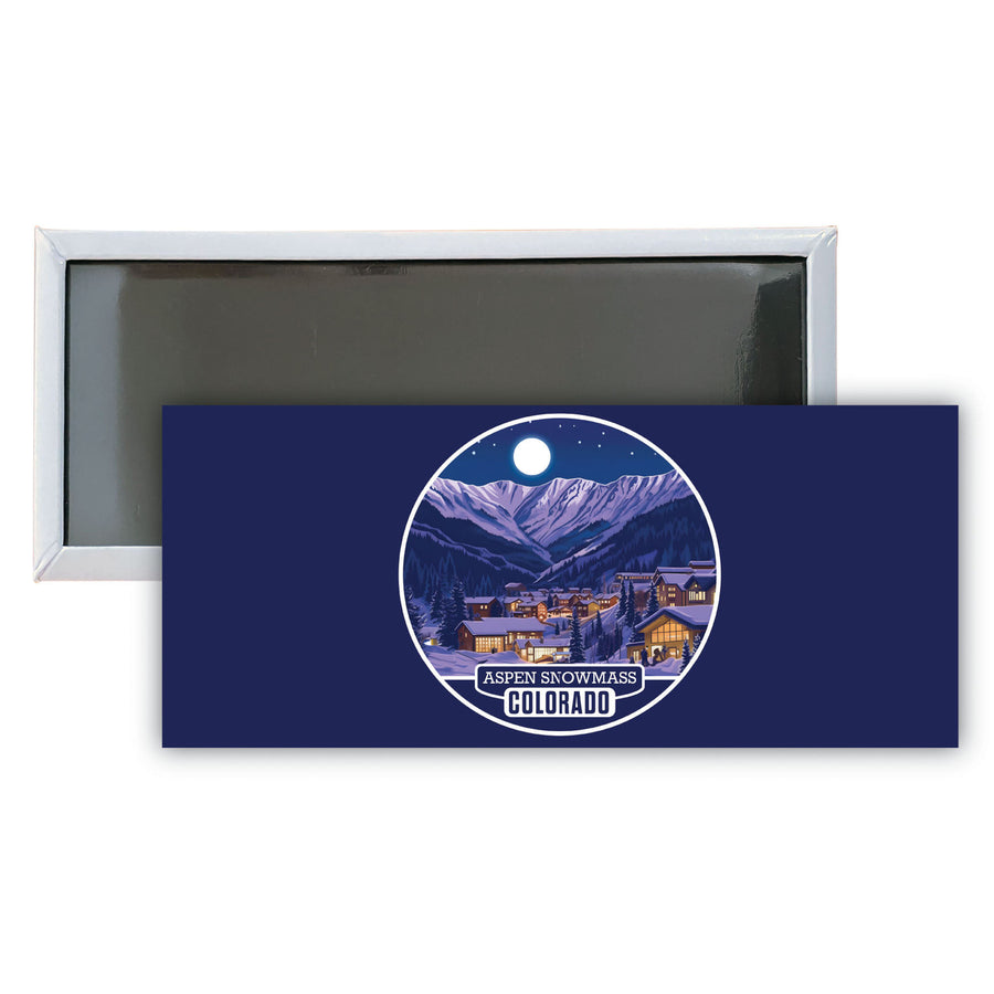 Aspen Snowmass Colorado B Souvenir Durable and Vibrant Decor Fridge Magnet 4.75 x 2 Inch Image 1