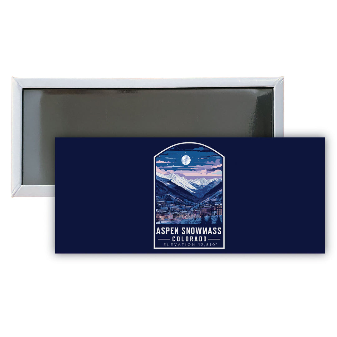 Aspen Snowmass Colorado C Souvenir Durable and Vibrant Decor Fridge Magnet 4.75 x 2 Inch Image 1