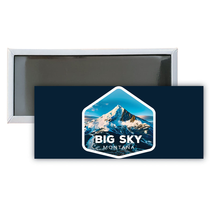 Big Sky Montana Mountain Souvenir Durable and Vibrant Decor Fridge Magnet 4.75 x 2 Inch Image 1