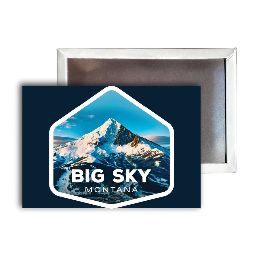 Big Sky Montana Mountain Souvenir Durable and Vibrant Decor Fridge Magnet 2.5"X3.5" Image 1