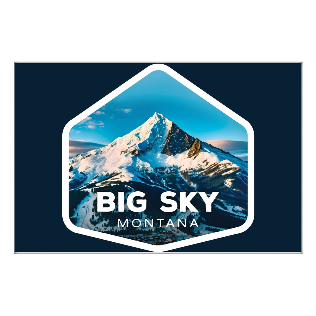 Big Sky Montana Mountain Souvenir 2x3-Inch Durable and Vibrant Decor Fridge Magnet Image 1