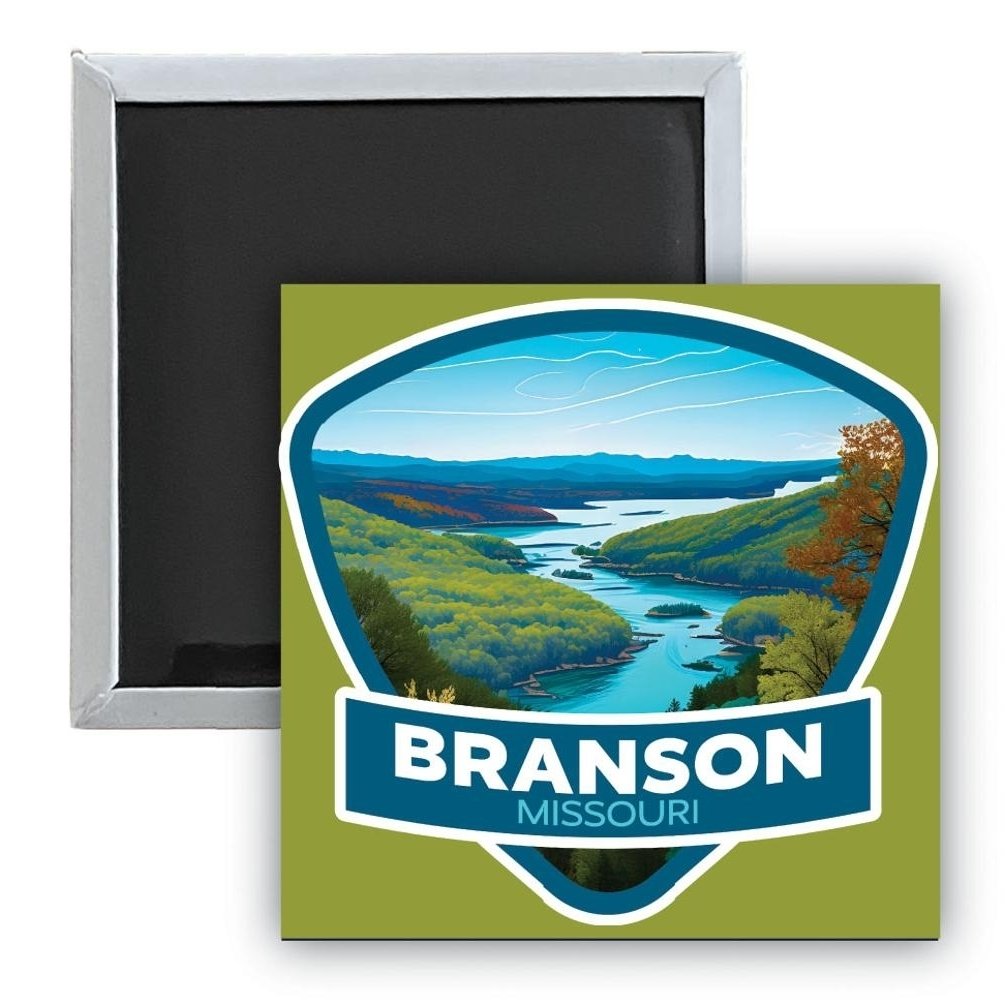 Branson Missouri A Souvenir 2.5 x 2.5-Inch Durable and Vibrant Decor Fridge Magnet Image 1