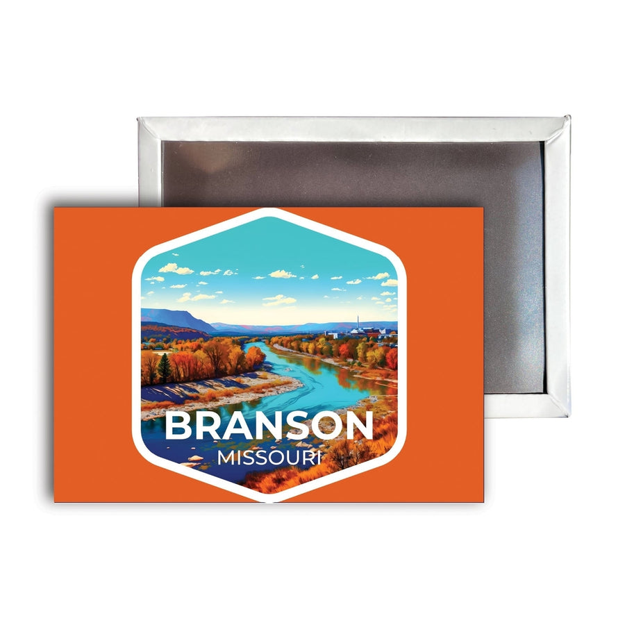 Branson Missouri B Souvenir Durable and Vibrant Decor Fridge Magnet 2.5"X3.5" Image 1