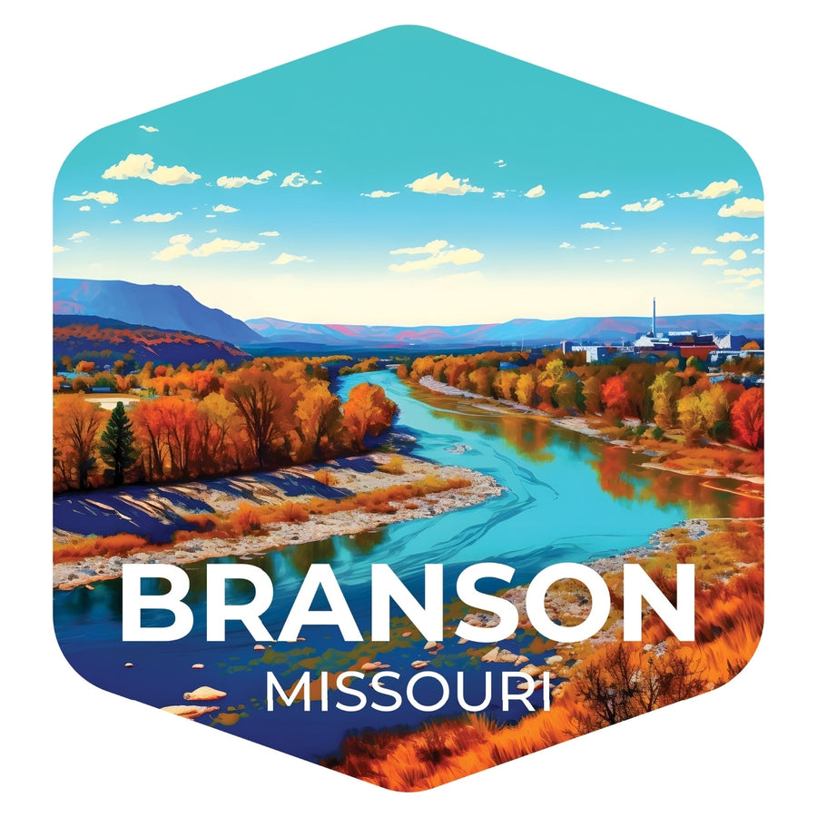 Branson Missouri B Souvenir Memories Durable Vinyl Decal Sticker Image 1