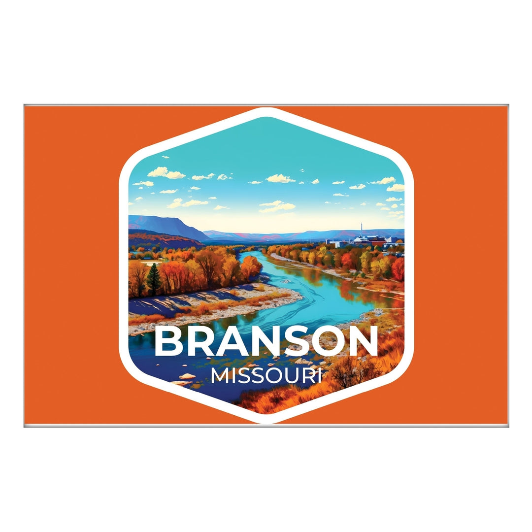 Branson Missouri B Souvenir 2x3-Inch Durable and Vibrant Decor Fridge Magnet Image 1