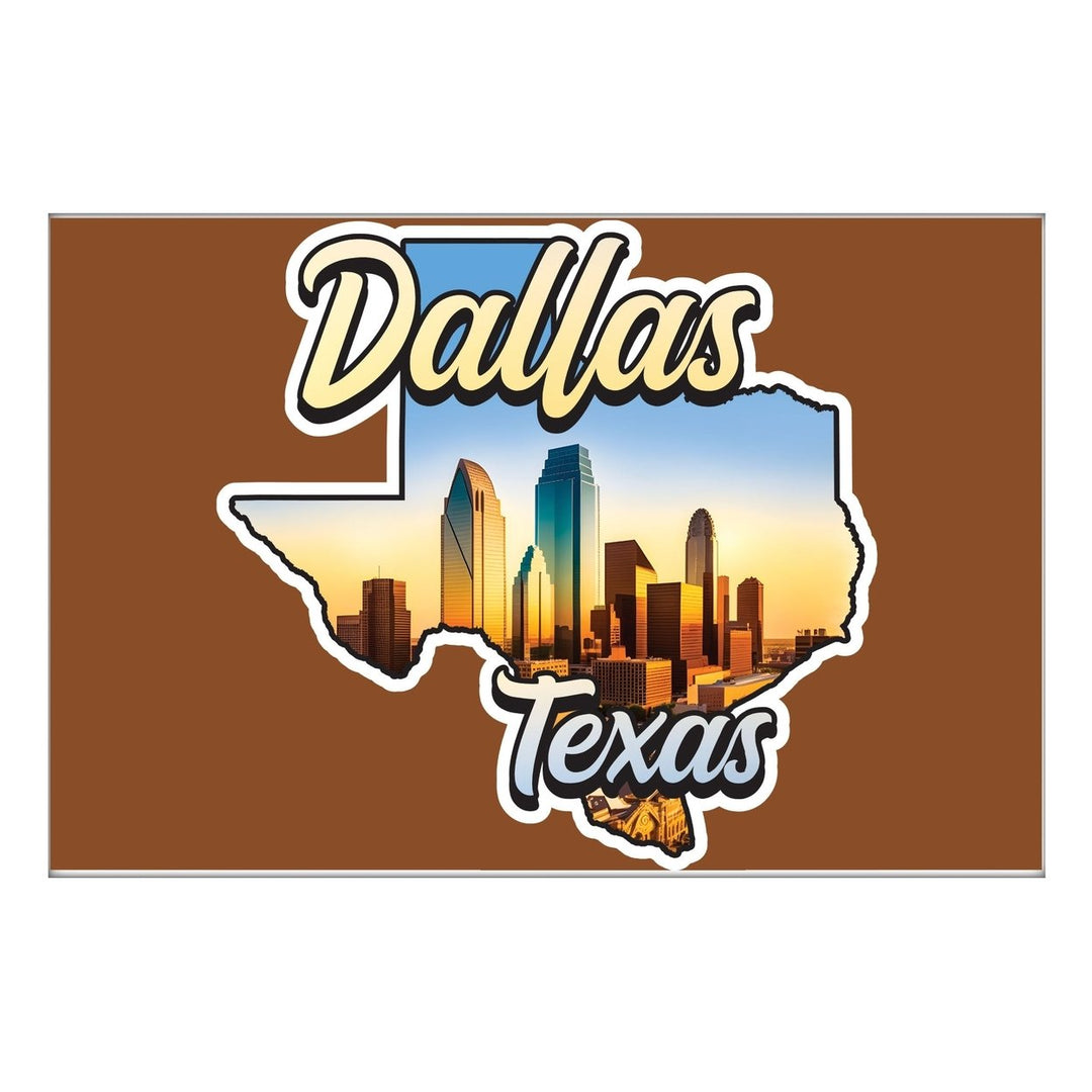 Dallas Texas A Souvenir 2x3-Inch Durable and Vibrant Decor Fridge Magnet Image 1