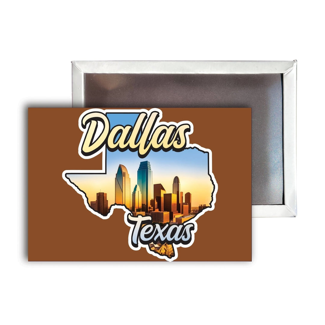 Dallas Texas A Souvenir Durable and Vibrant Decor Fridge Magnet 2.5"X3.5" Image 1