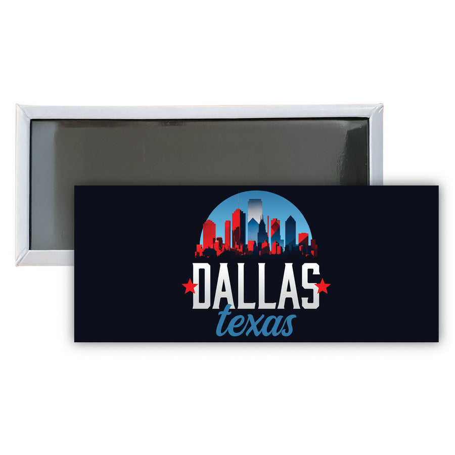 Dallas Texas B Souvenir Durable and Vibrant Decor Fridge Magnet 4.75 x 2 Inch Image 1