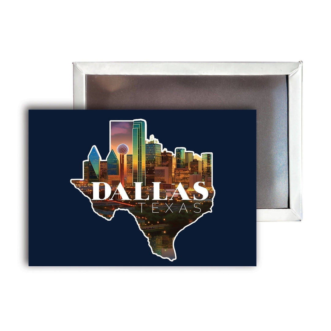 Dallas Texas C Souvenir Durable and Vibrant Decor Fridge Magnet 2.5"X3.5" Image 1