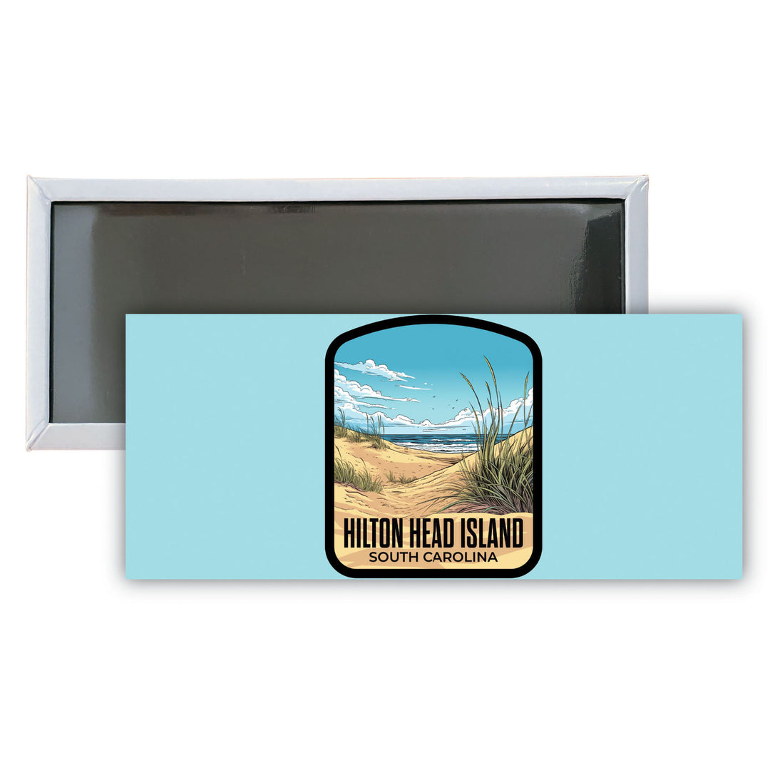 Hilton Head Island A Souvenir Durable and Vibrant Decor Fridge Magnet 4.75 x 2 Inch Image 1