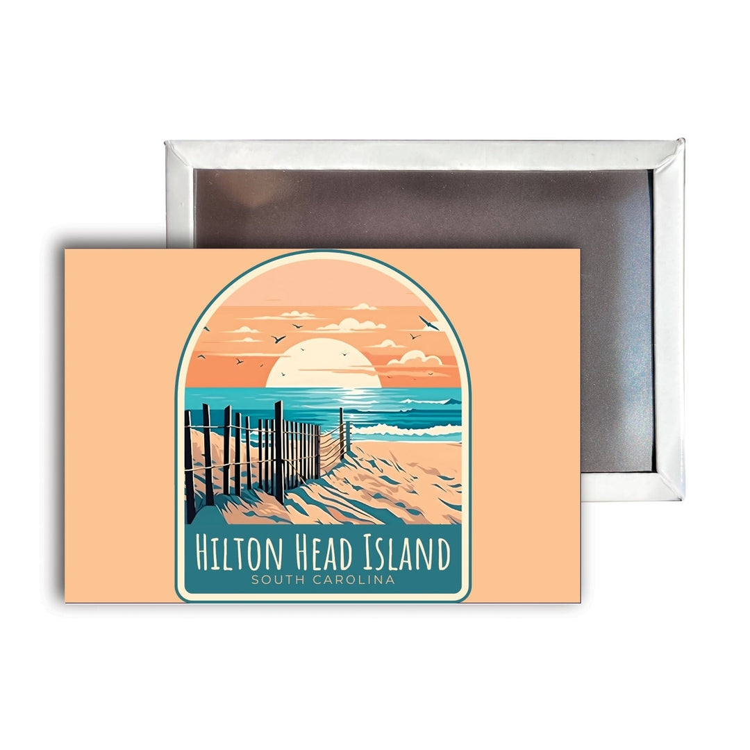 Hilton Head Island C Souvenir Durable and Vibrant Decor Fridge Magnet 2.5"X3.5" Image 1