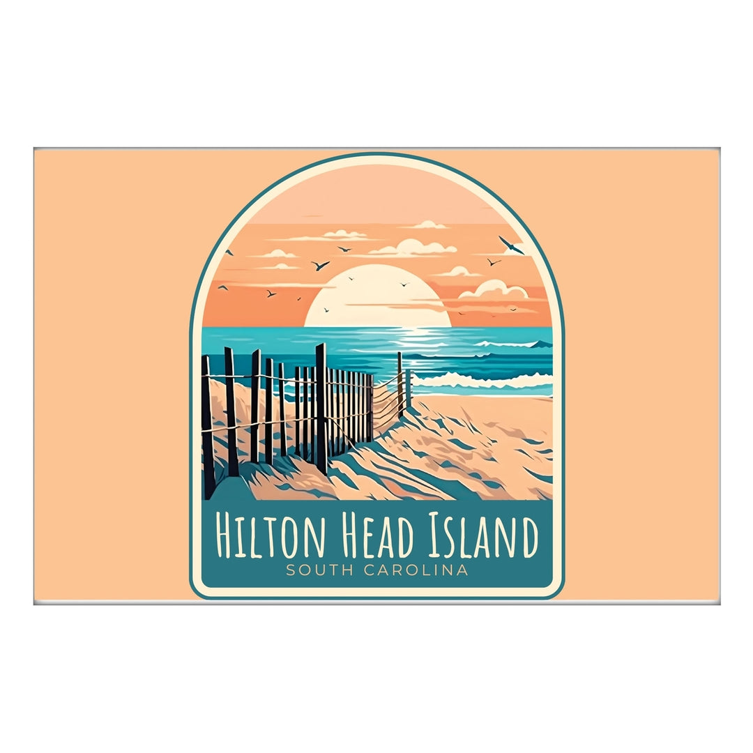 Hilton Head Island C Souvenir 2x3-Inch Durable and Vibrant Decor Fridge Magnet Image 1