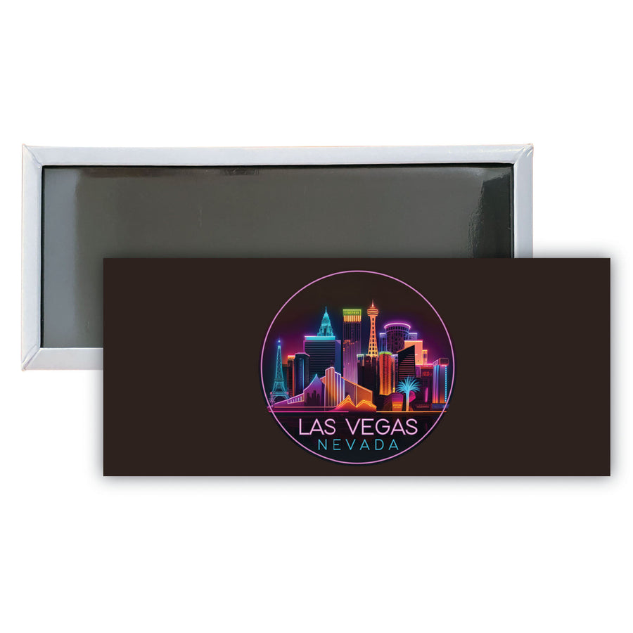 Las Vegas Nevada E Souvenir Durable and Vibrant Decor Fridge Magnet 4.75 x 2 Inch Image 1