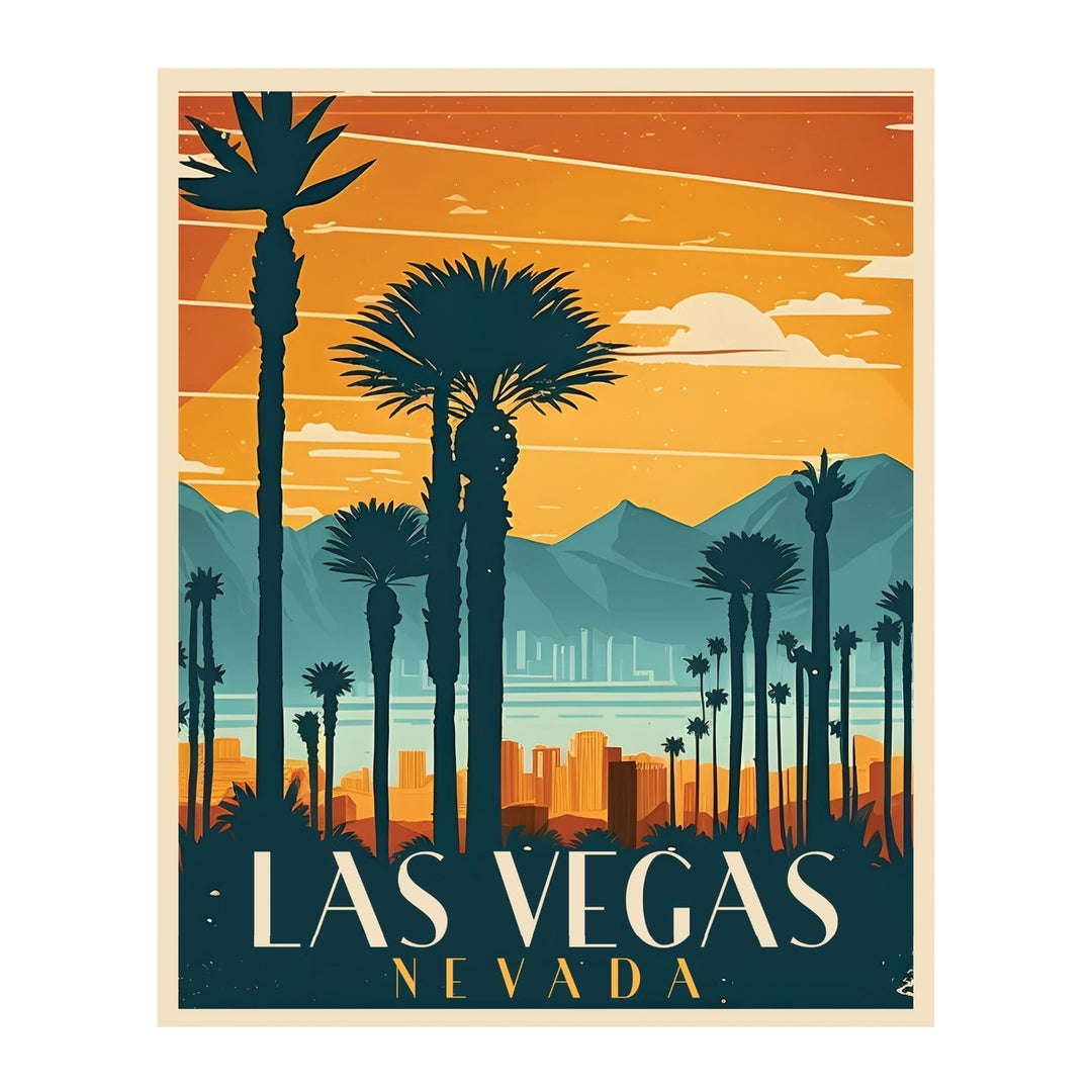 Las Vegas Nevada D Souvenir Memories Durable Vinyl Decal Sticker Image 1