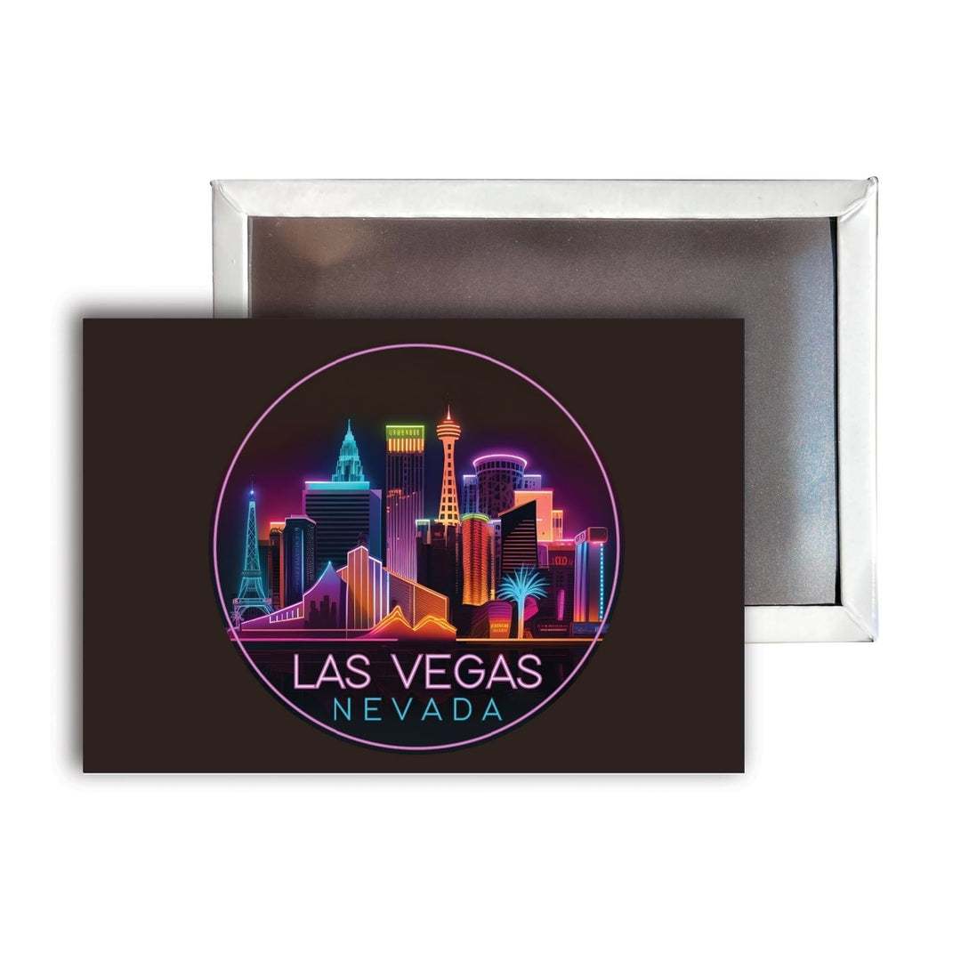 Las Vegas Nevada E Souvenir Durable and Vibrant Decor Fridge Magnet 2.5"X3.5" Image 1