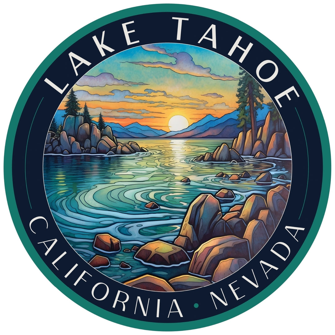 Lake Tahoe California C Souvenir Memories Durable Vinyl Decal Sticker Image 1