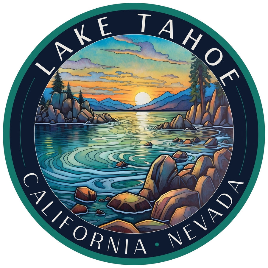 Lake Tahoe California C Souvenir Memories Durable Vinyl Decal Sticker Image 1