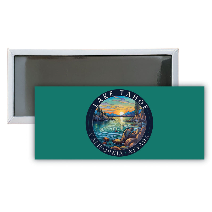 Lake Tahoe California C Souvenir Durable and Vibrant Decor Fridge Magnet 4.75 x 2 Inch Image 1